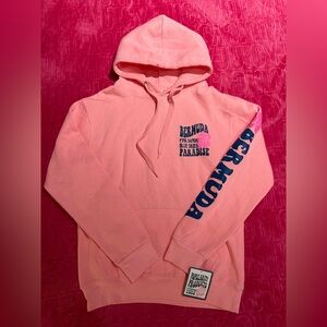 Pink Bermuda Paradise Graphic Hoodie